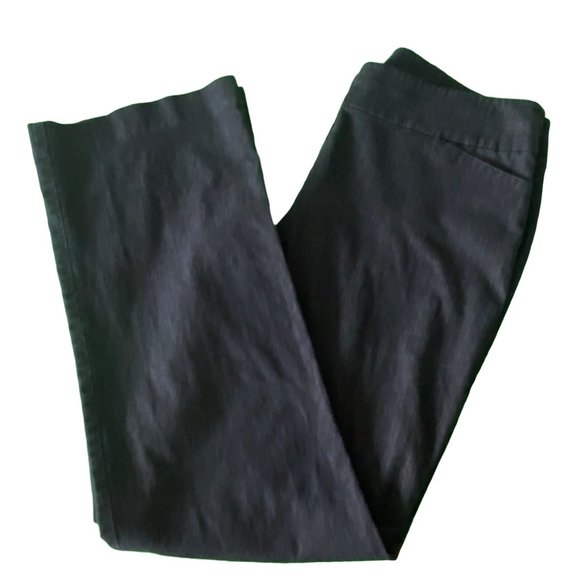 LOFT Women's Black Dressy Jeans Size 10 Curvy Stretch Zip Hook and Button - Picture 1 of 7